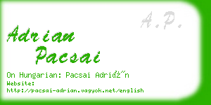 adrian pacsai business card